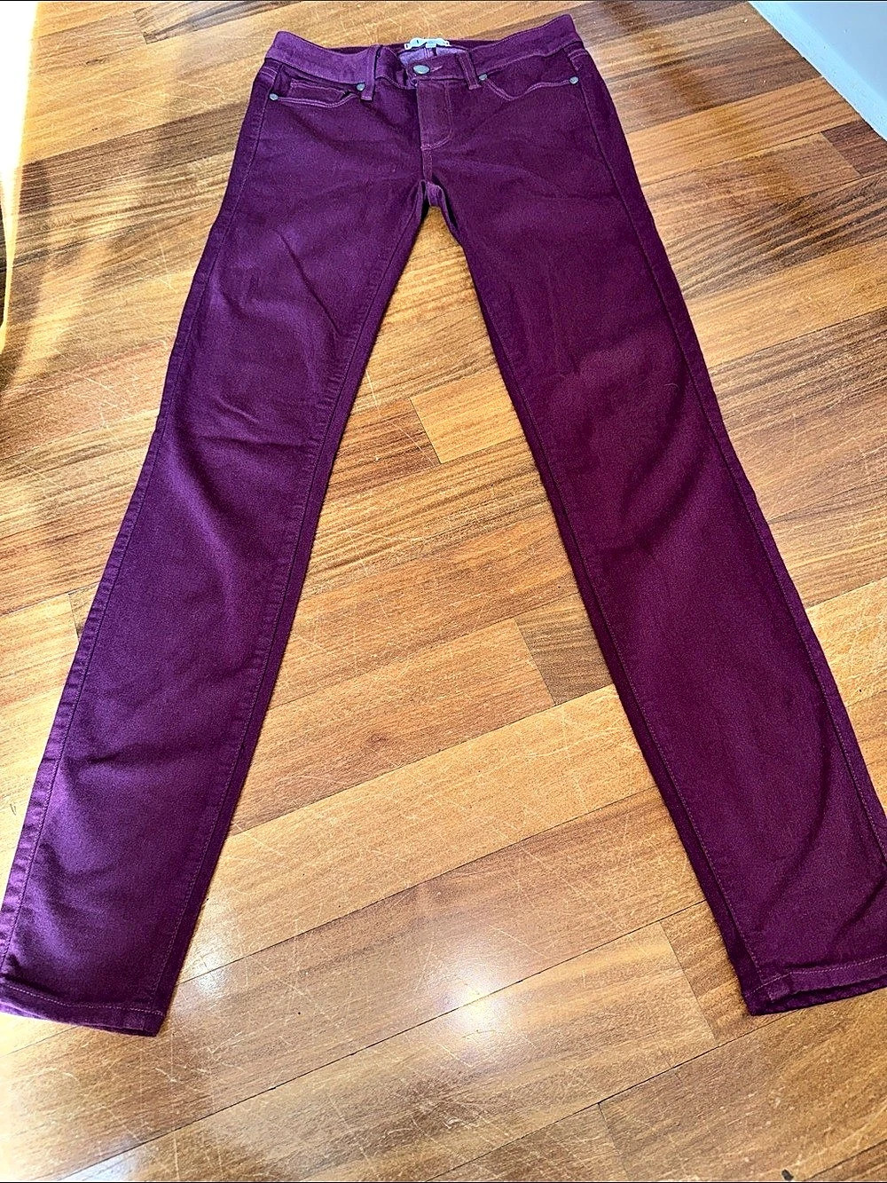 Paige Verdugo Skinny Jeans in Purple Waist 27 Like New
